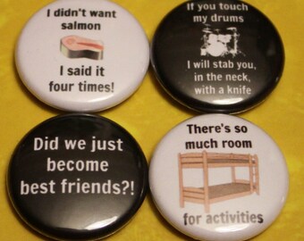 Step Bros Set of 4 - 1" Pinback Buttons