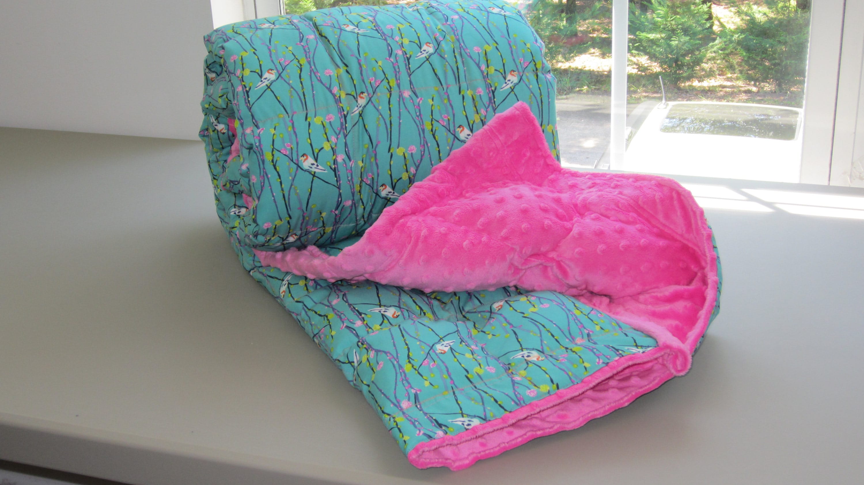Weighted blanket adult throw 40x63 612 lbs Weighted sensory Etsy