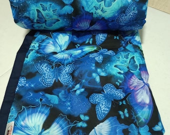 Weighted Blanket Butterflies Woman, Anxiety Relief, Stress Relief Gift, Self Care Gifts.