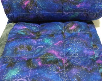 Weighted Blanket Galaxy Cosmic Sky, Anxiety Relief, Stress Relief Gift, Self Care Gifts