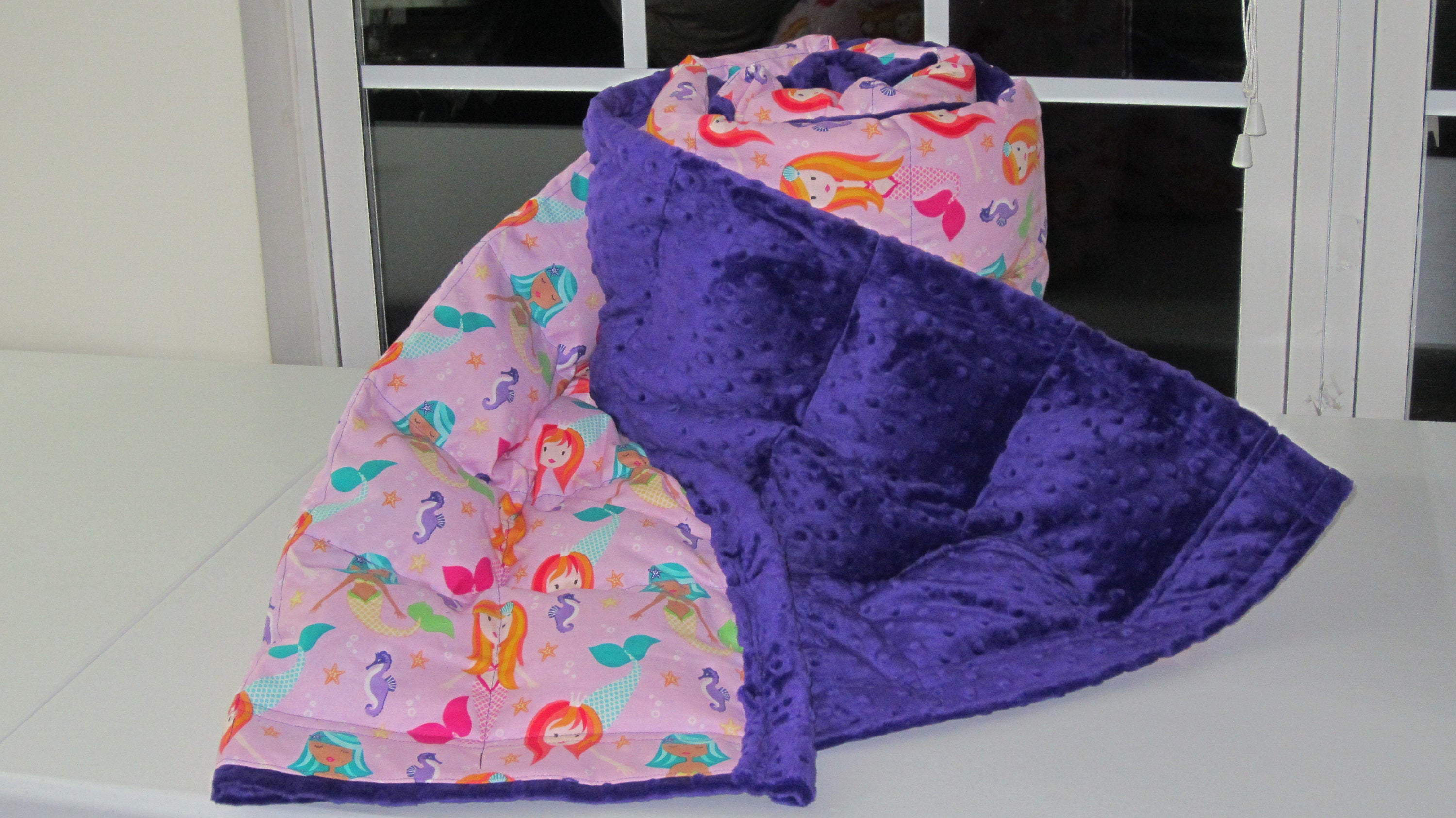 Weighted Blanket Child for Anxiety Relief FREE Sleep Mask Etsy