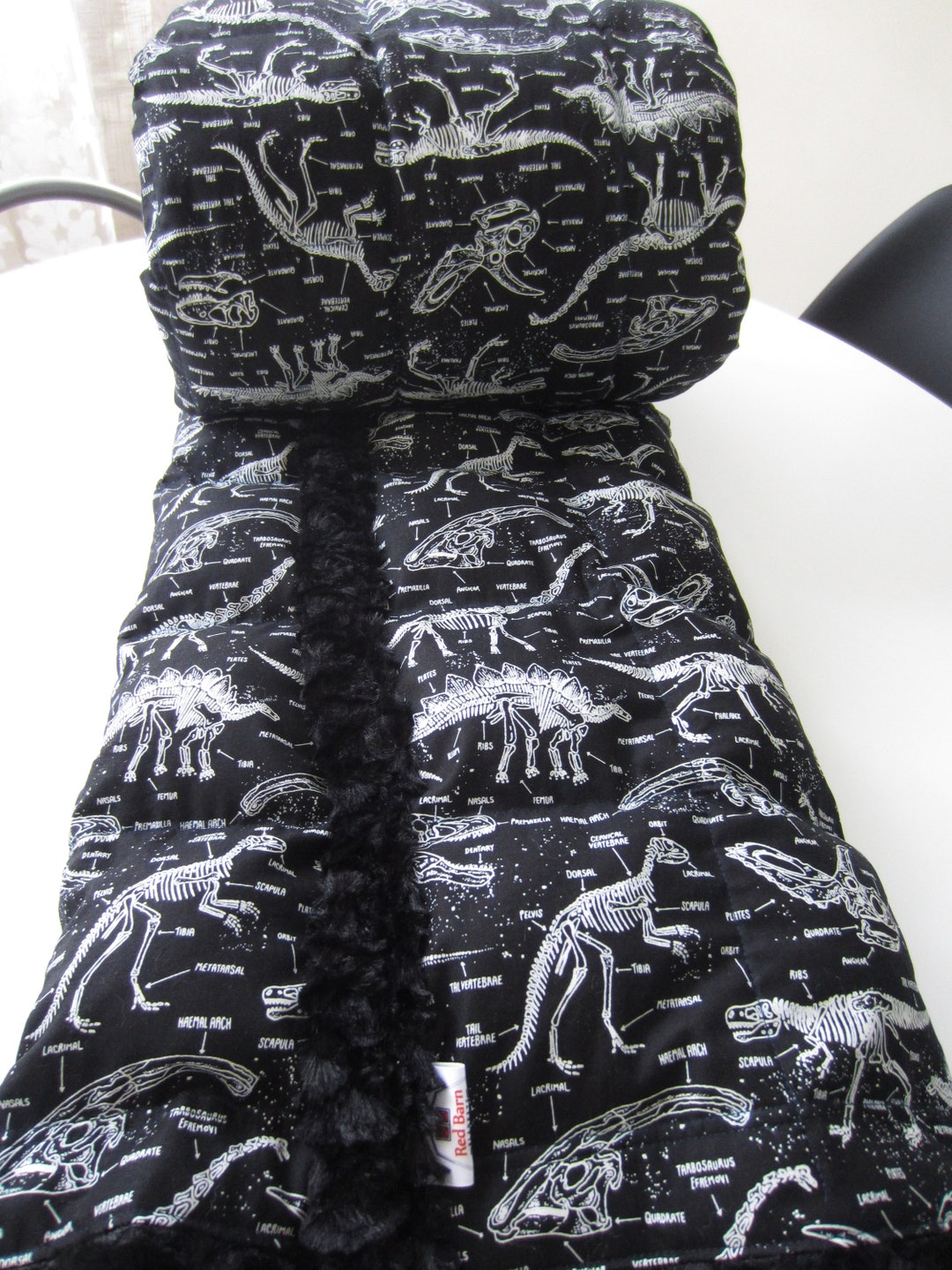 Weighted Blanket, Anxiety Relief, Insomnia, Free Embroidery, Birthday Gift. Glow Dinosaurs Etsy