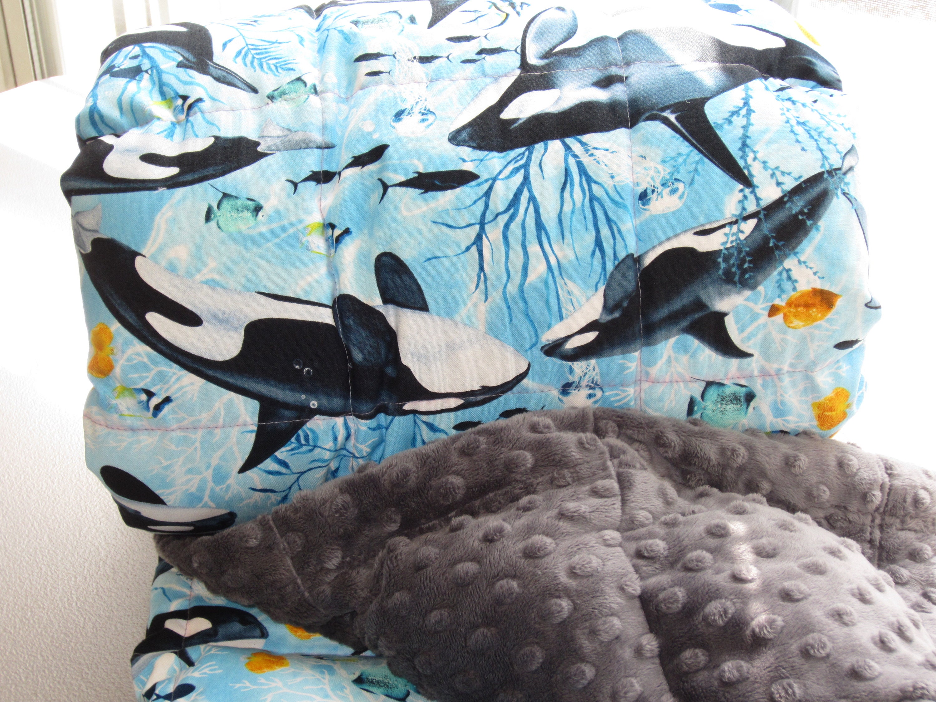 Weighted Blanket Child for Anxiety Relief Minky Blanket for | Etsy