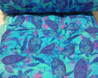 Weighted Blanket Sea Turtle, Anxiety Relief, Stress Relief, Self Care Gifts
