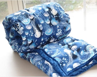Weighted Blanket Jellyfish, Sleep Aid, Stress Relief Gifts, Sensory Comfort.