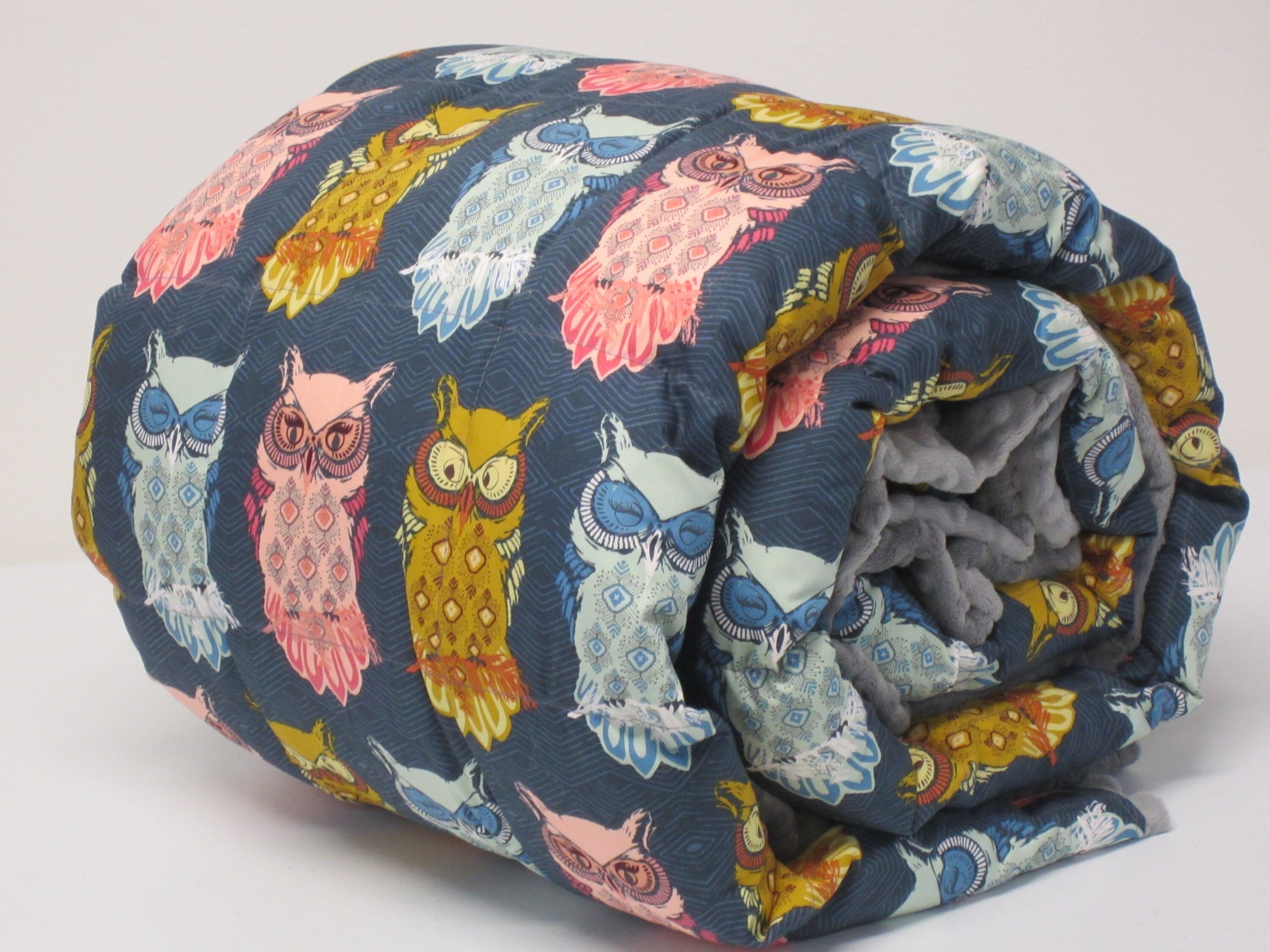 Weighted blanket adult twin 40x82 15 lbs Weighted blanket Etsy