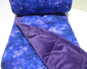 Weighted Blanket, Anxiety Relief, Insomnia, Stress Relief, Self Care Gifts. Starry Night Fantasy