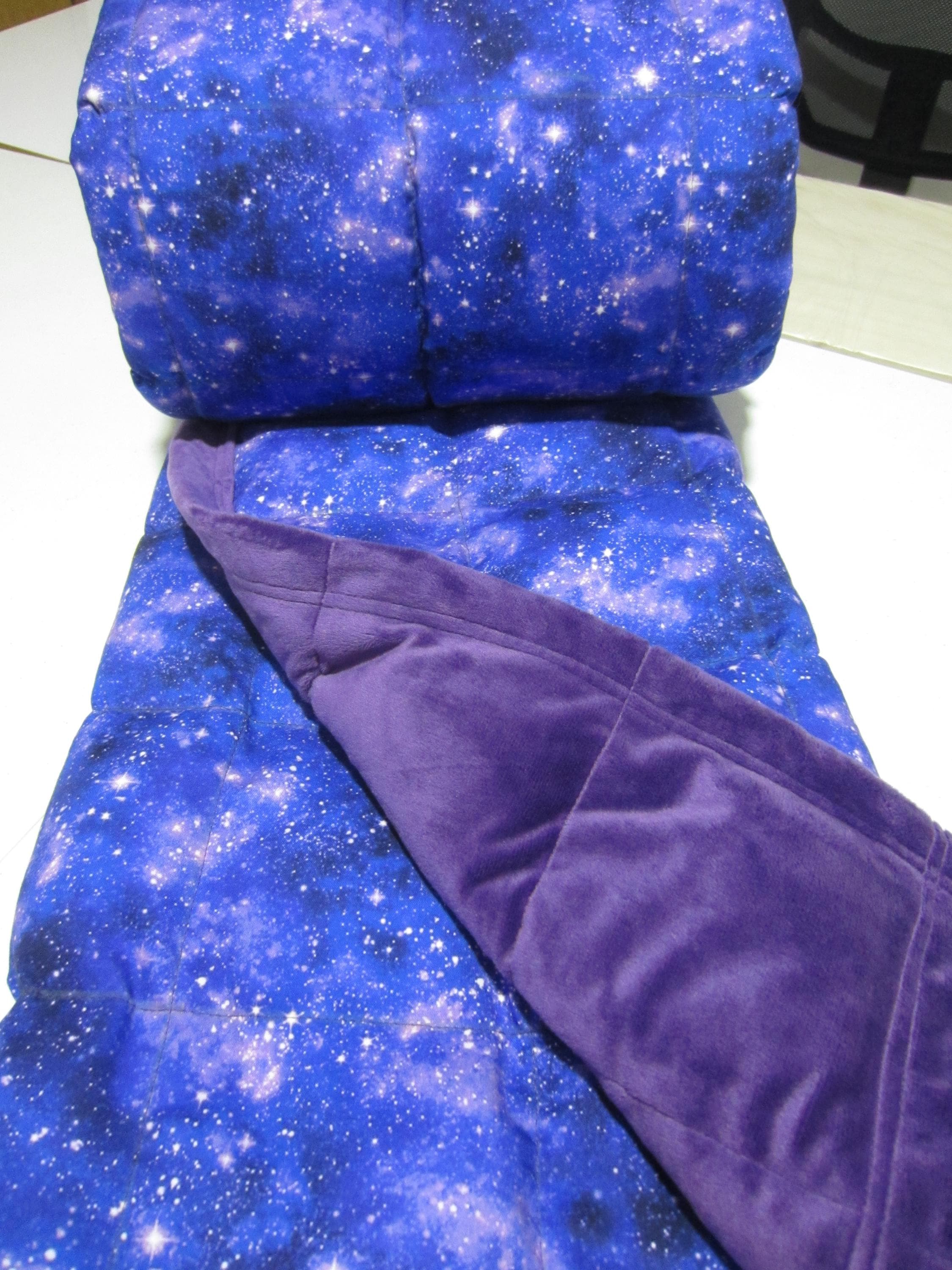 Weighted Blanket Anxiety Relief Insomnia Free Embroidery Birthday Gift. Starry Night Fantasy Etsy