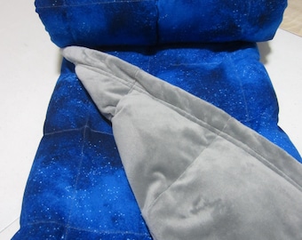 Weighted Blanket Space Galaxy, Anxiety Relief, Stress Relief Gift, Self Care Gifts.