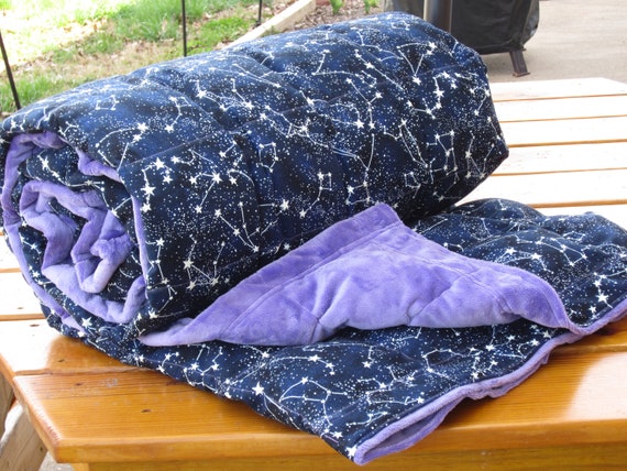 Weighted Blanket, Anxiety Relief, Insomnia, Birthday Gift, Handmade. Glow  Constellation -  Hong Kong