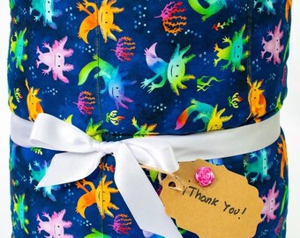 Weighted Blanket Axolotl Salamanders, Anxiety Relief, Stress Relief Gift, Self Care Gifts