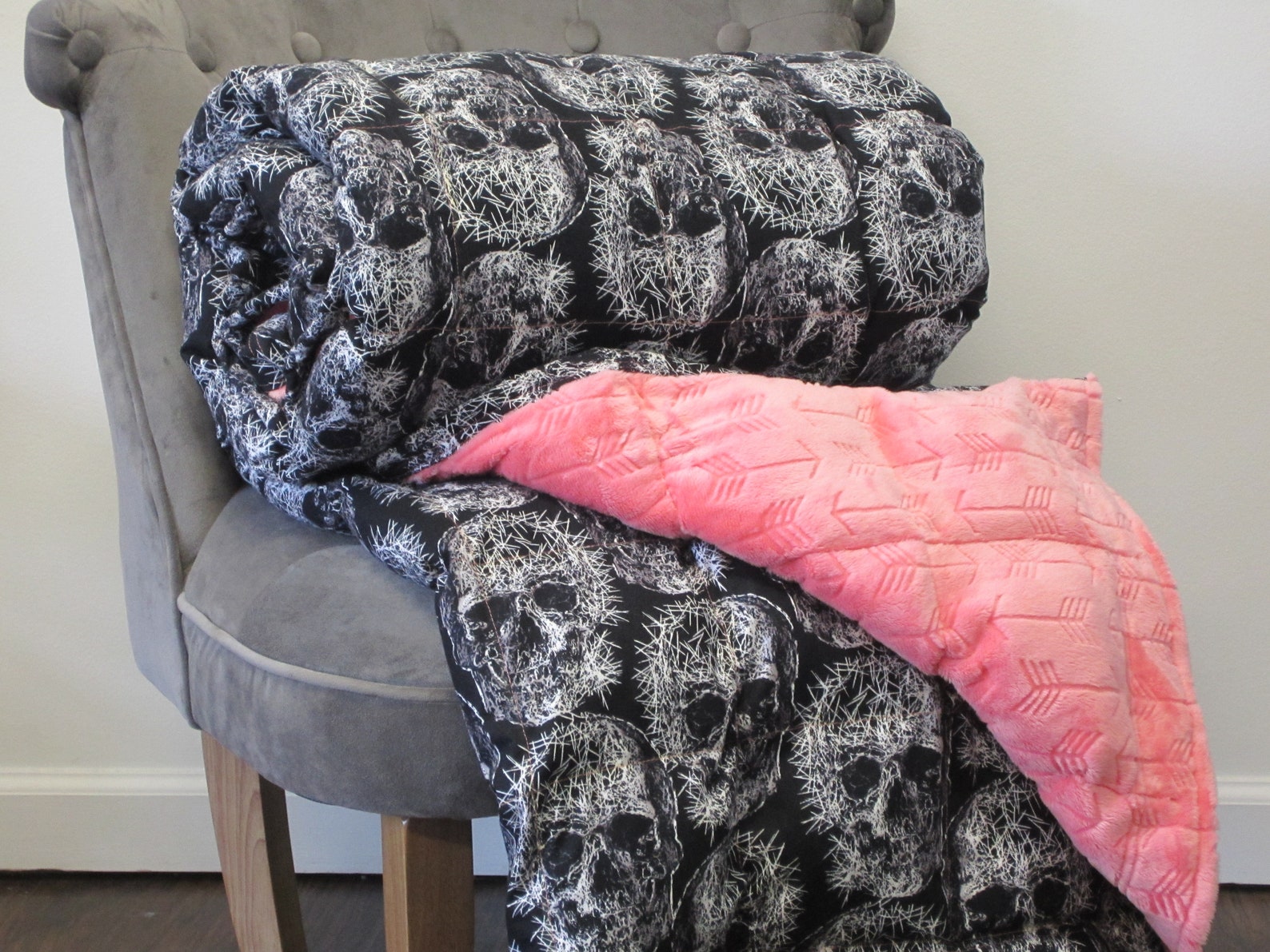 Weighted Blanket Adult for Anxiety Relief Minky Blanket for Etsy