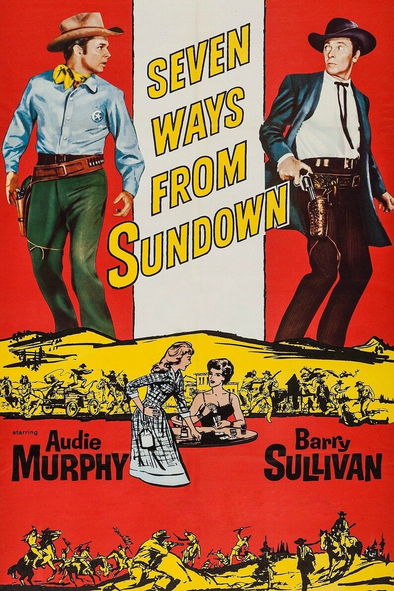 Seven Ways From Sundown 1960 Audie Murphy Etsy