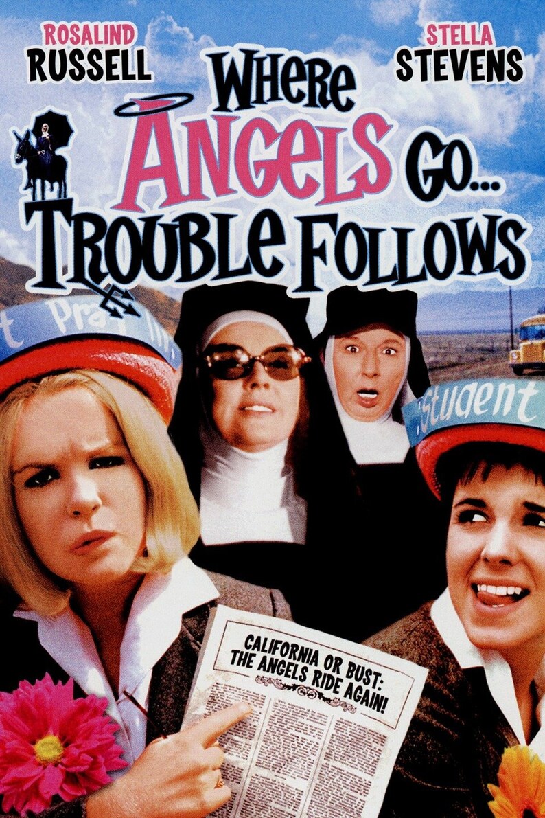 Where Angels Go Trouble Follows 1968 Rosalind Russell | Etsy