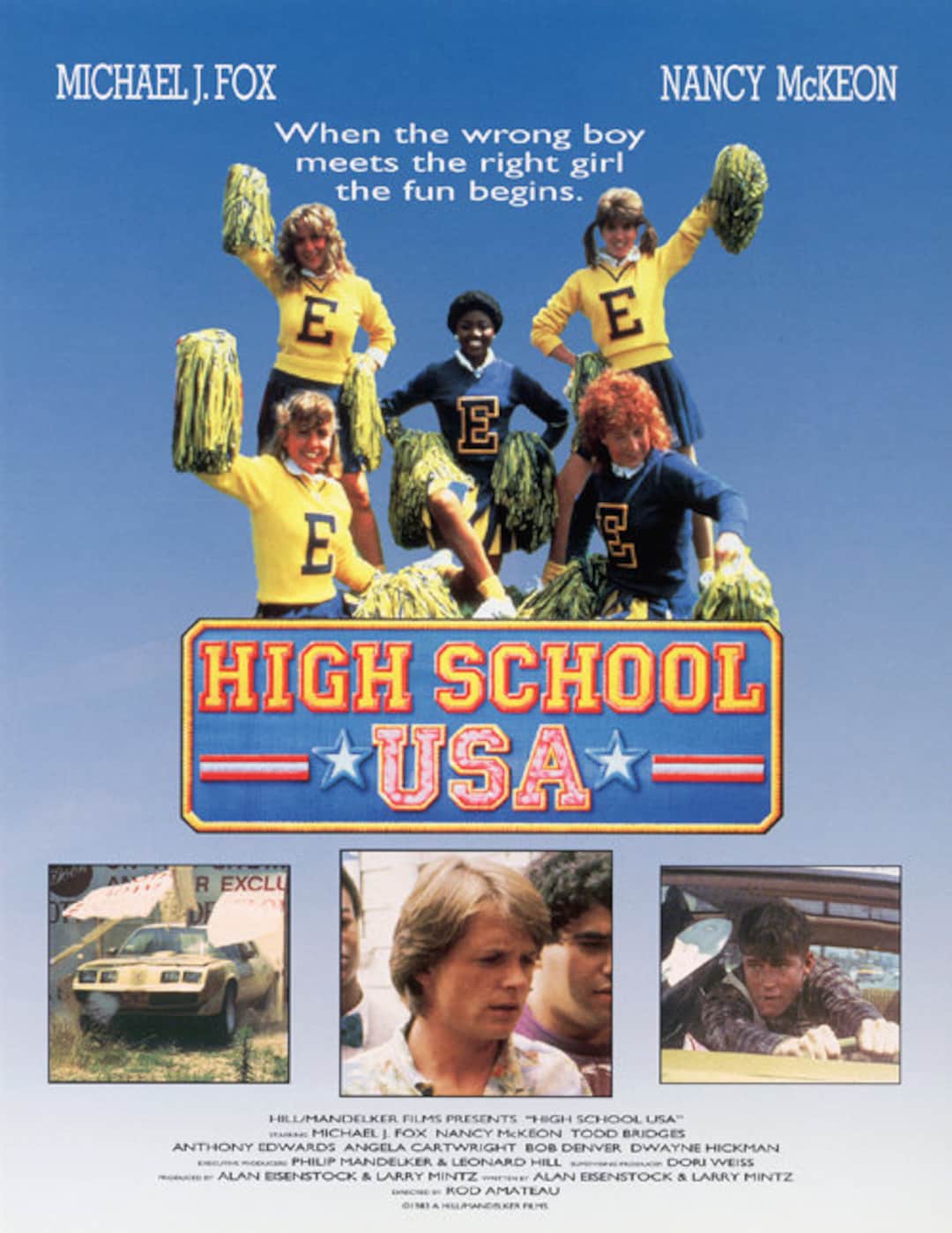 High School USA 1983 Michael J Fox Etsy