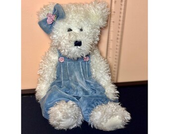 Orsetto di peluche vintage Boyds Bears Winnie II Orsetto di peluche musicale Salopette Love is Blue