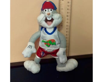 Vintage 1996 Space Jam Bugs Bunny Plush McDonald's Warner Bros Tune Squad 9"