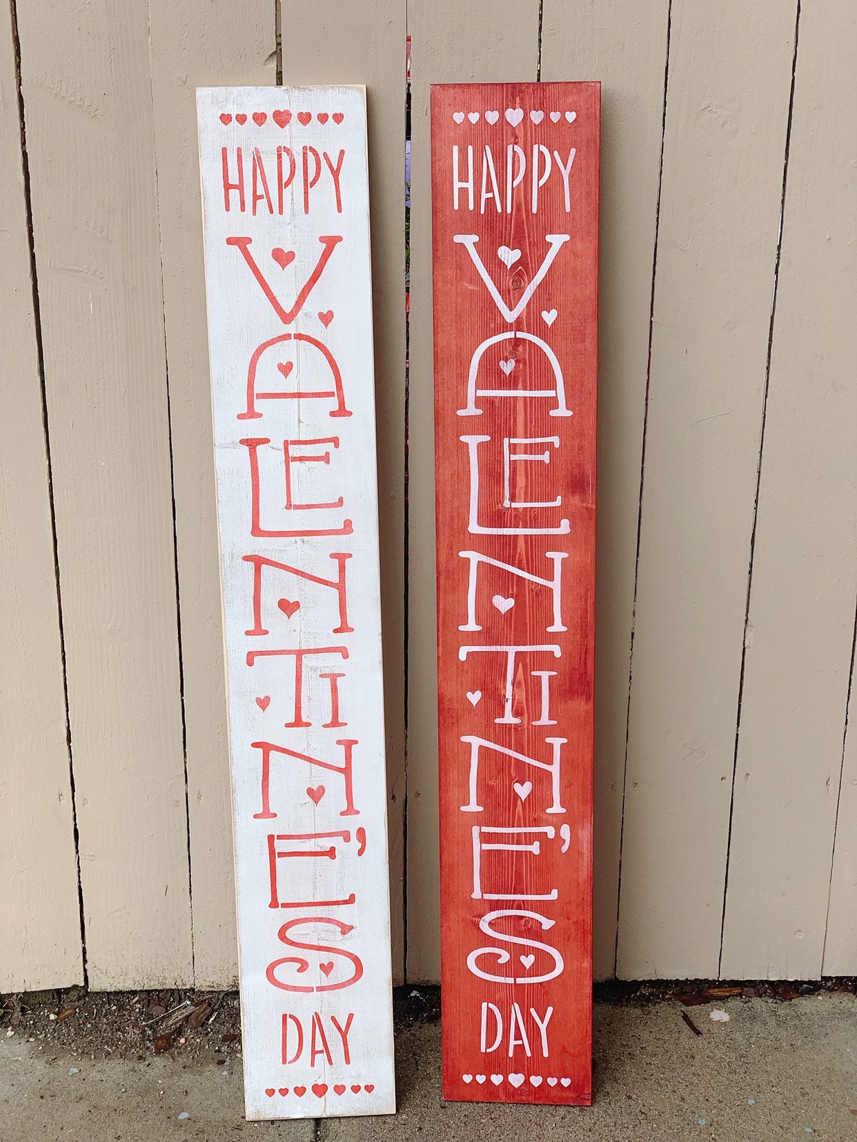 Happy Valentines Day Wood Sign Rustic Love Sign Rustic Wood Etsy