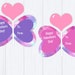 Lollipop Butterfly Valentine Card Printable Download: "lollipop ...