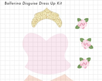Turkey Disguise Printable - Ballerina turkey, ballerina disguise, ballerina clip art, ballerina clothes, tutu, roses, ballet slippers