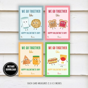 Food Valentine Printable: "VALENTINES EXCHANGE" foodie, nacho, cookie, pb&j, class, kids, valentines, valentine's, favor, cards