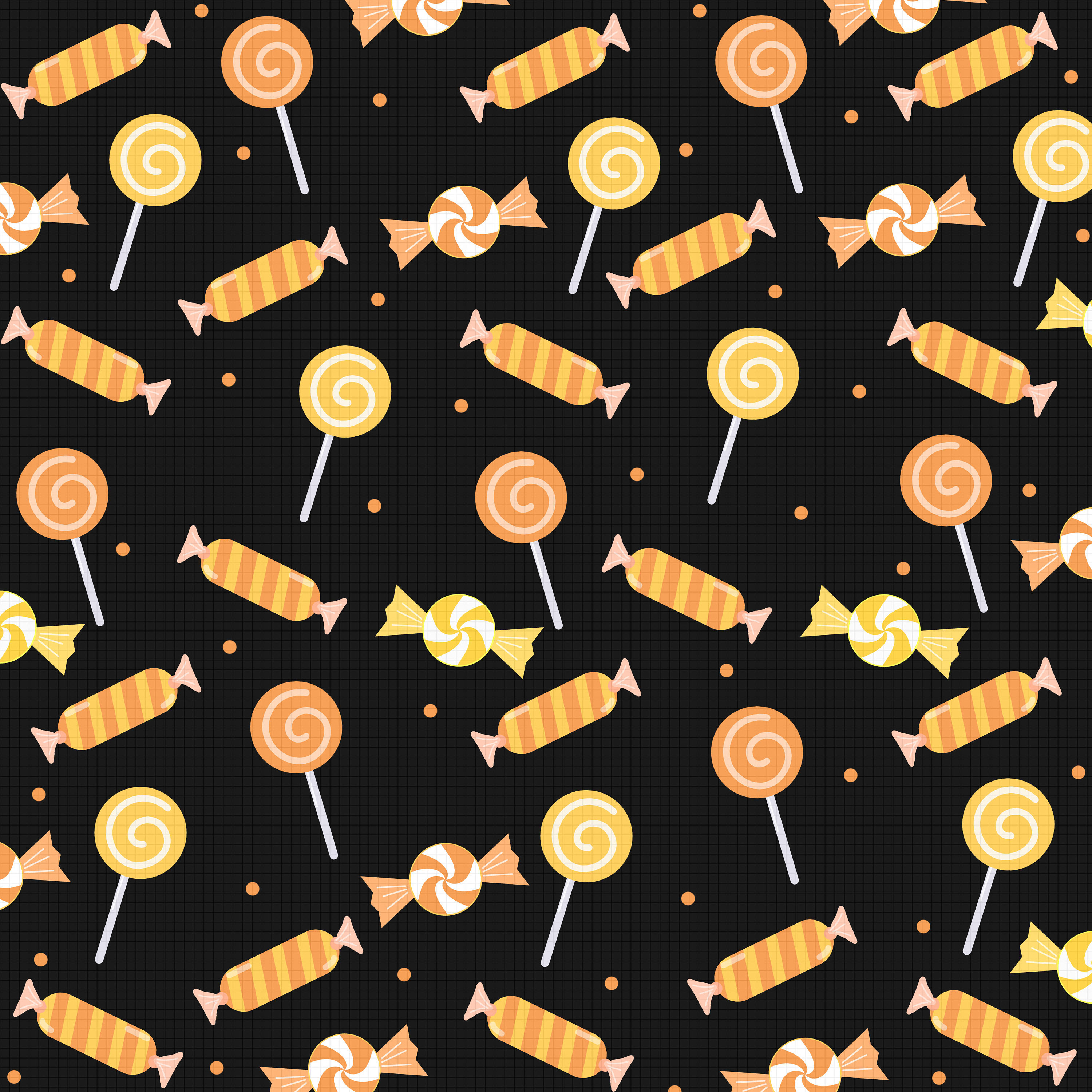 Halloween Digital Paper Pack – Trick or Treat Candy Patterns (digital ...