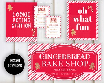 Christmas Cookie Exchange Party Printable Bundle (Digital Download)