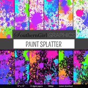 Splatter Neon Cardstock 