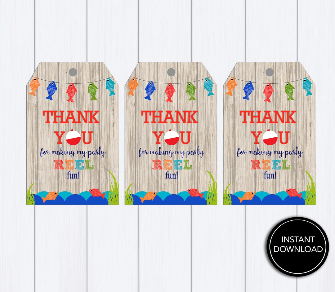 Ofishally One Favor Tag Printable Download: "fish FAVOR Tag" the Big ...