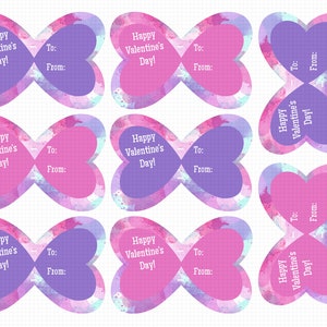 Lollipop Butterfly Valentine Card Printable Download: "lollipop ...