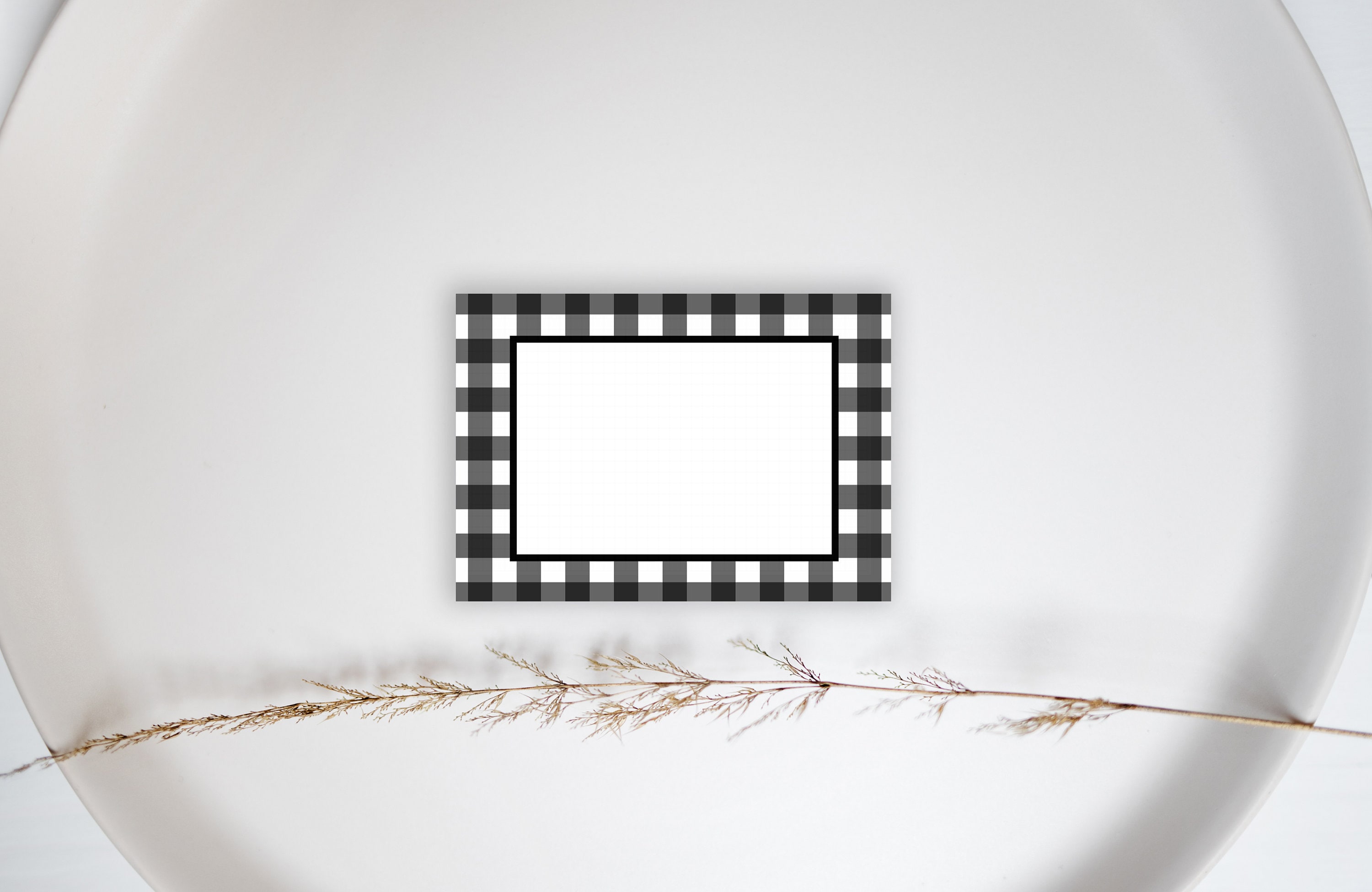 Buffalo Plaid Place Cards Digital Printable: buffalo | Etsy