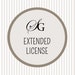 see more listings in the Extended License section