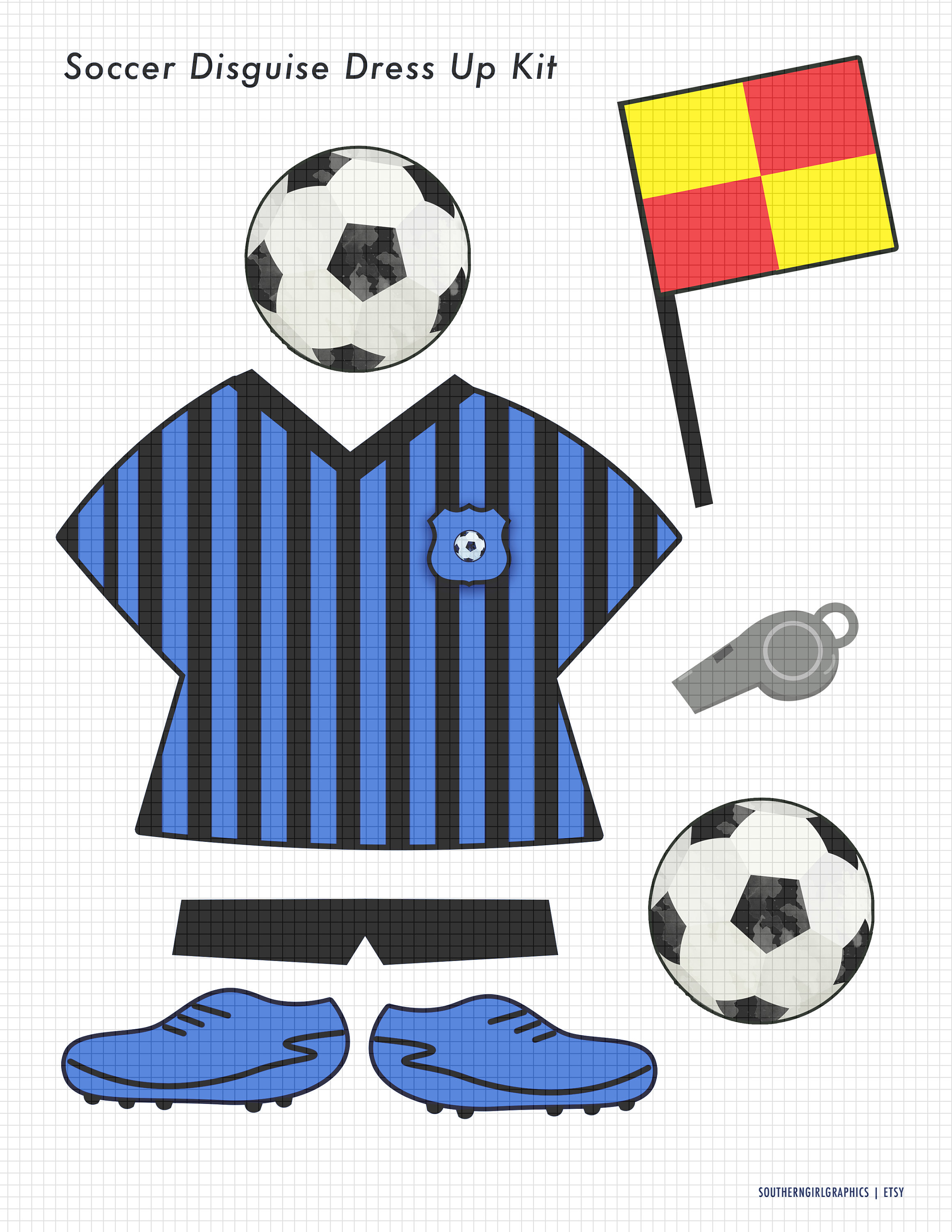turkey disguise clip art - blue soccer turkey, soccer player