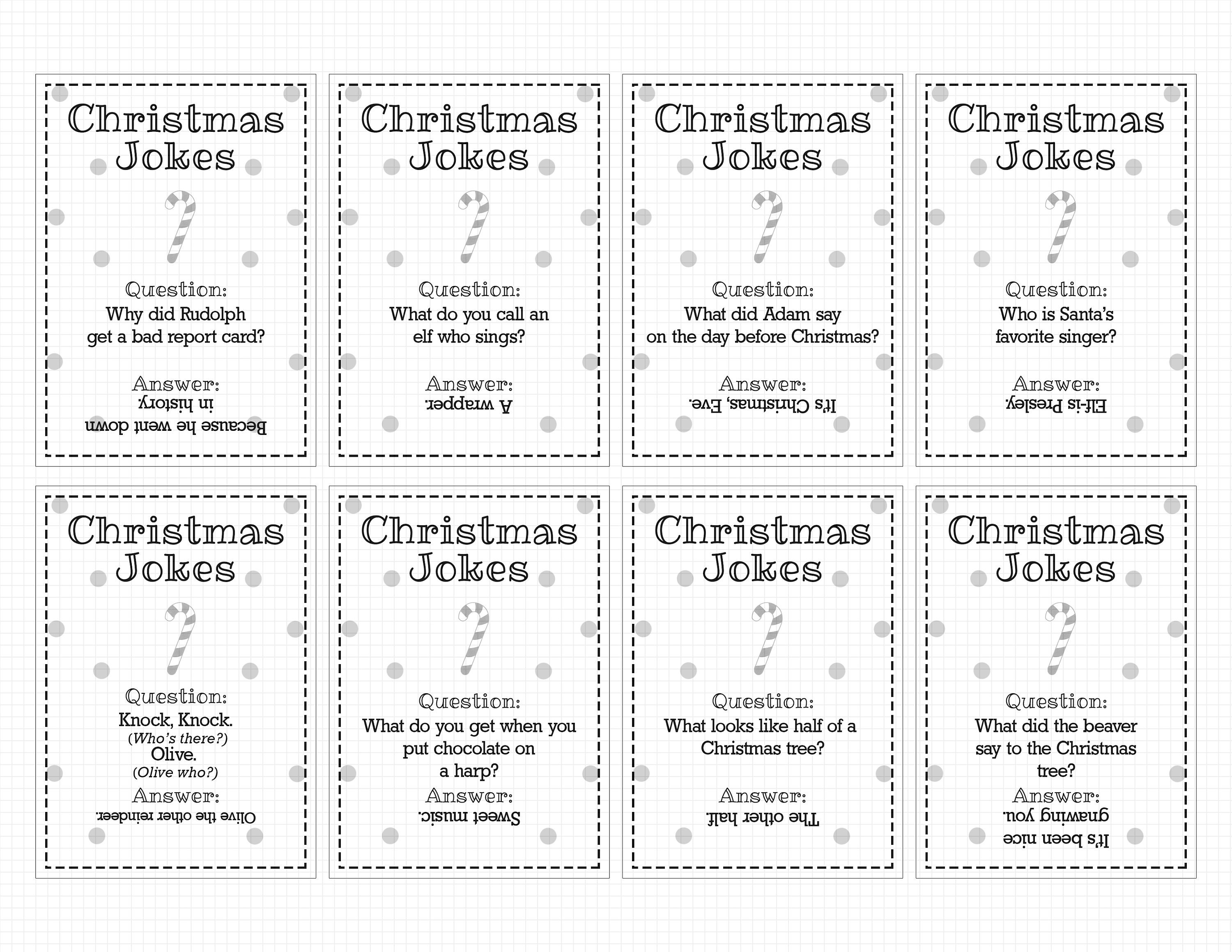 Christmas Cracker Jokes Printable christmas Etsy Australia