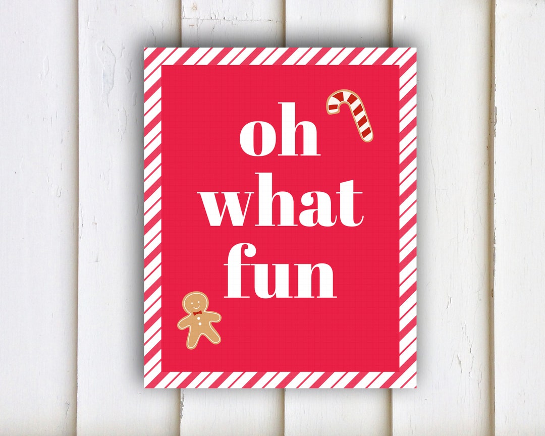 Candy Cane Decor Photo Prop Printable Download oh WHAT Etsy