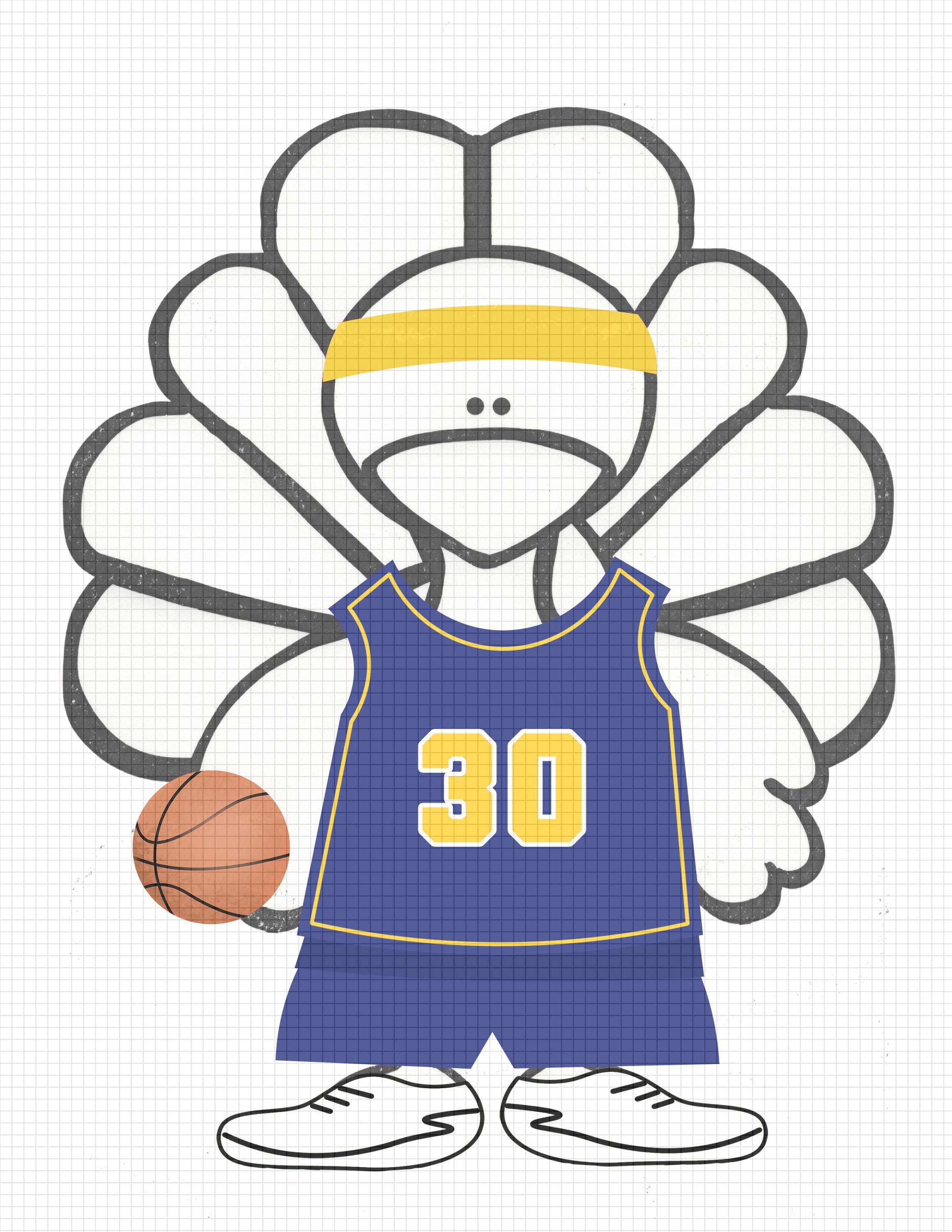 turkey disguise clip art - basketball turkey, royal blue, gold