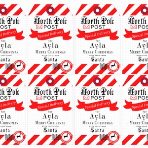 Personalized From Santa Gift Tag Printable: "from SANTA Tag" From the ...