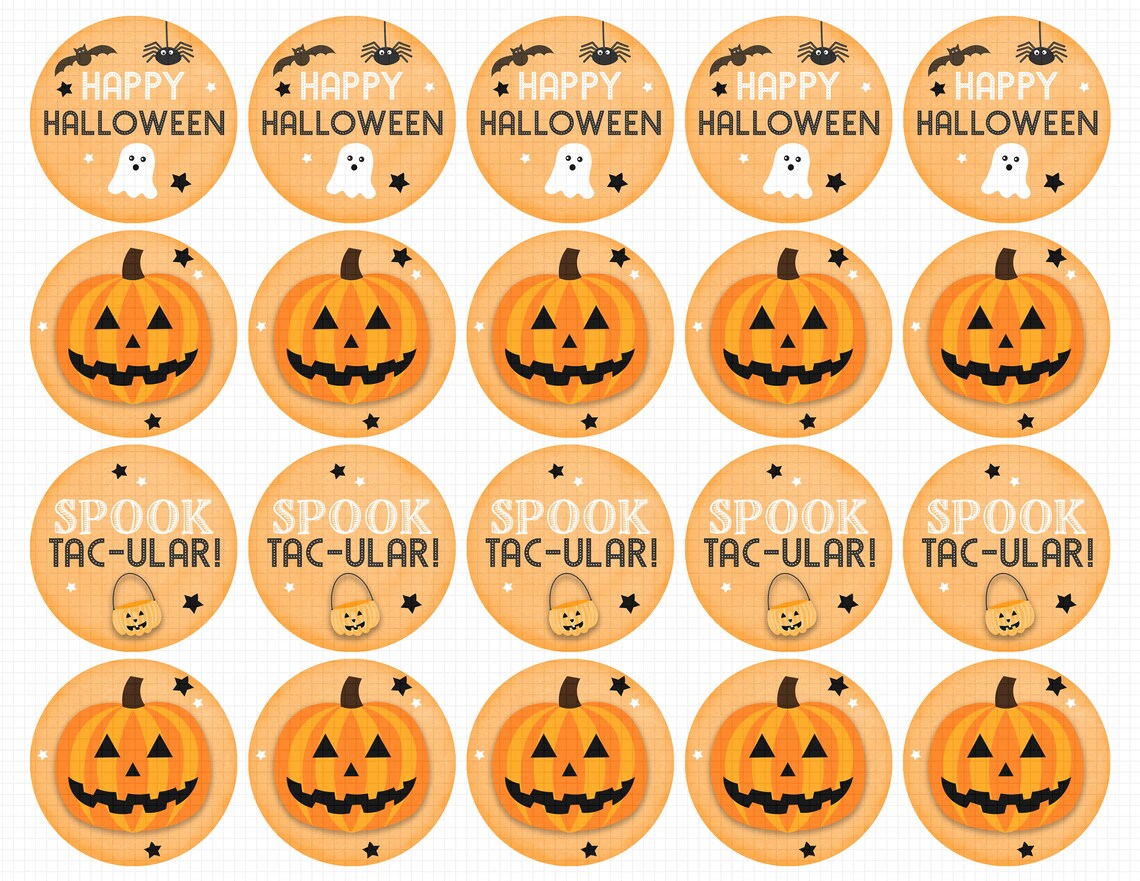 Halloween Cupcake Toppers Printable: halloween CUPCAKE - Etsy