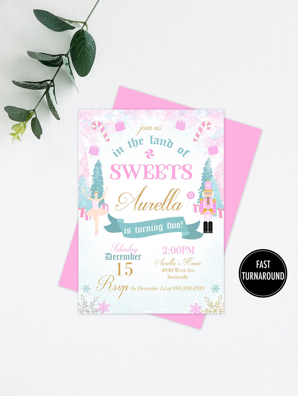 Nutcracker Birthday Invitation Download: nutcracker - Etsy
