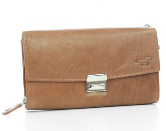 KC,s Leather Craft Billfold Stamp//w Silver Concho Color Brown Handmade in Japan