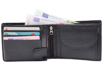 Ampio portafoglio Uomo con Tracker Portafoglio con catena