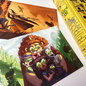 5&quot; x 7&quot; and 11&quot; x 17&quot; Wizard of Oz Illustration Fantasy Print