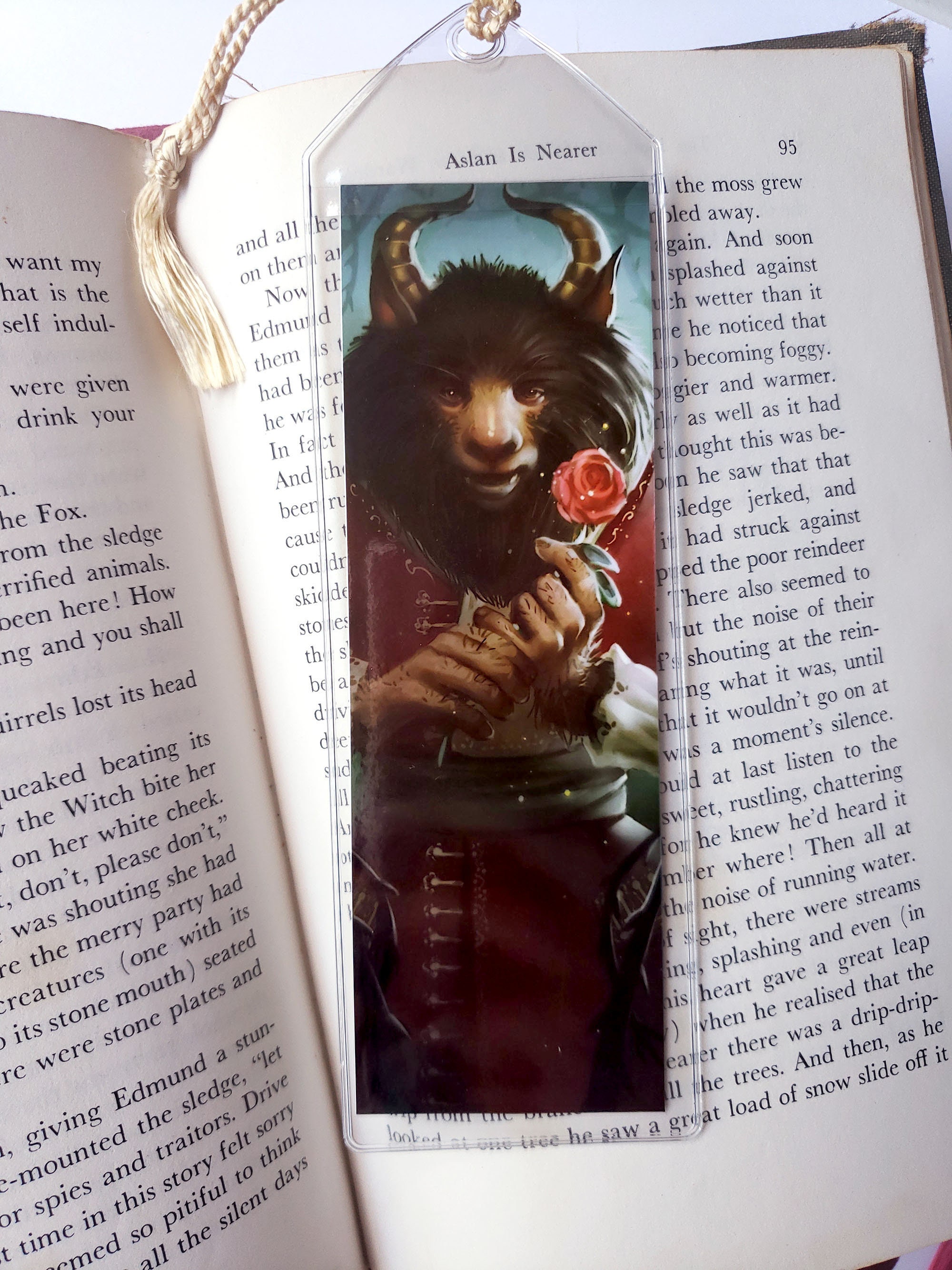 Beauty and the Beast Double Sided Bookmark - Etsy