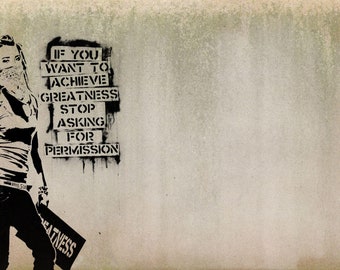 A0 POSTER PAPER PRINT BANKSY MARIO BROTHER POLICE UK GRAFFITI STREET ART