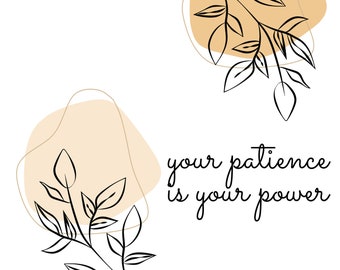 Minimalistische Quote Digital Art Print I Printable Wall Art I Digital Download