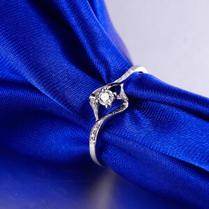 18 k Weissgold Diamant Ring Band Engagement Hochzeit Geburtstag Jubiläum Valentinstag