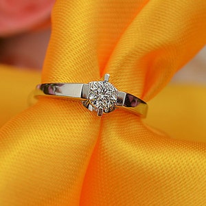 18 k Weissgold Diamant Ring Engagement Hochzeit Geburtstag Jubiläum Valentinstag