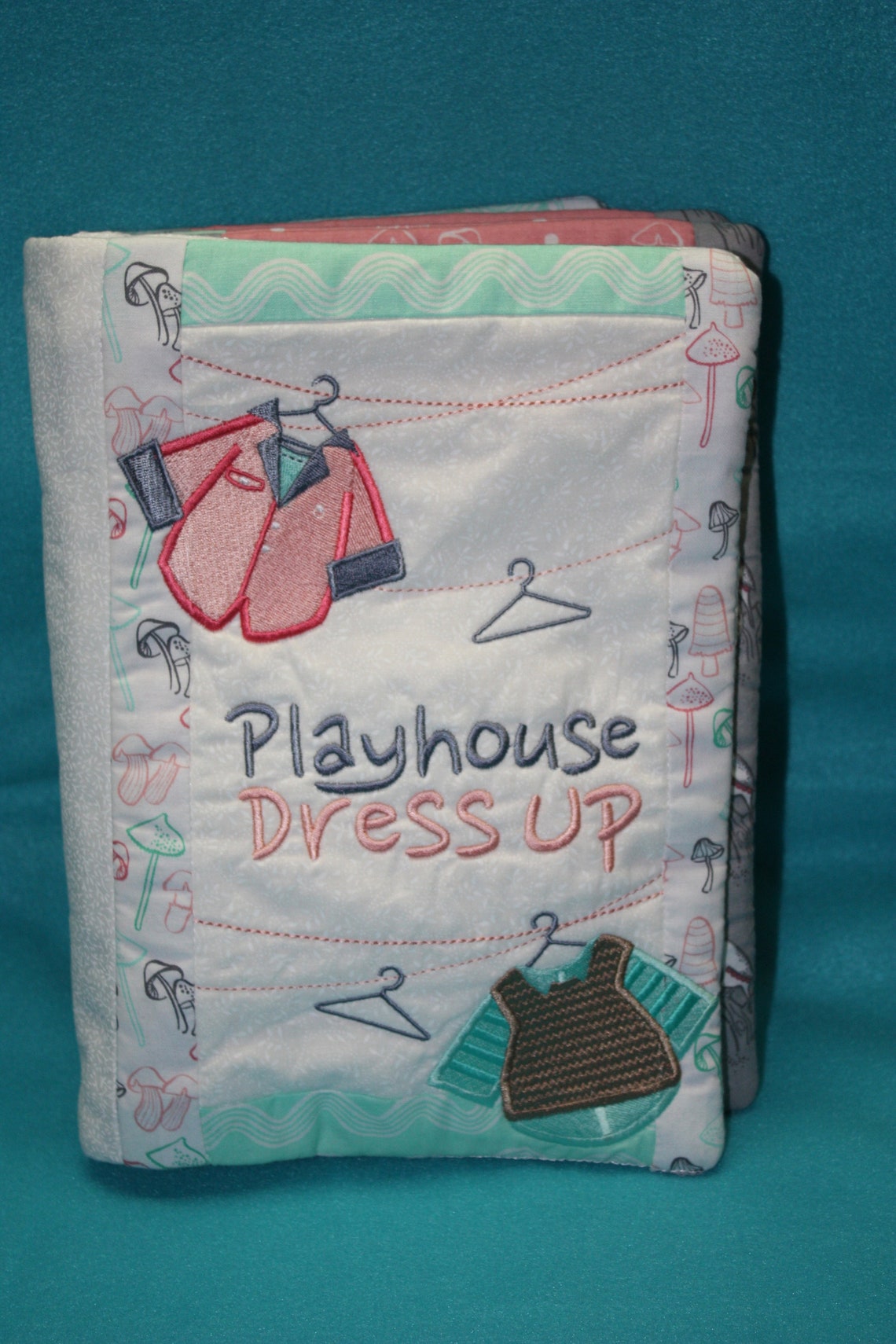 Dress up Doll Book Quilted Soft Book Cloth Doll Play Set Etsy