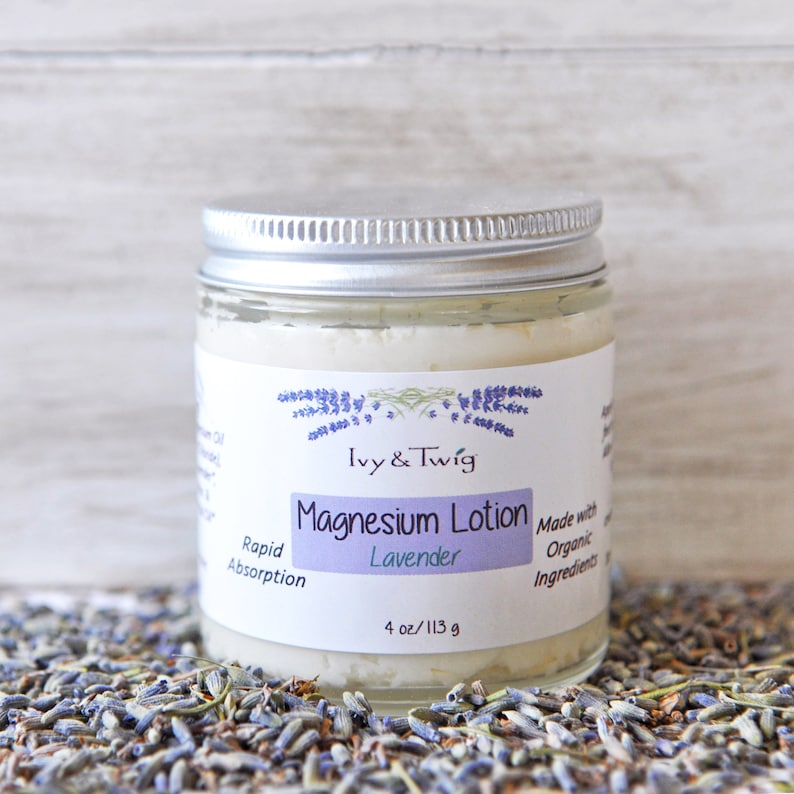 Organic Magnesium Lavender Body Lotion Vegan Body Cream with Etsy