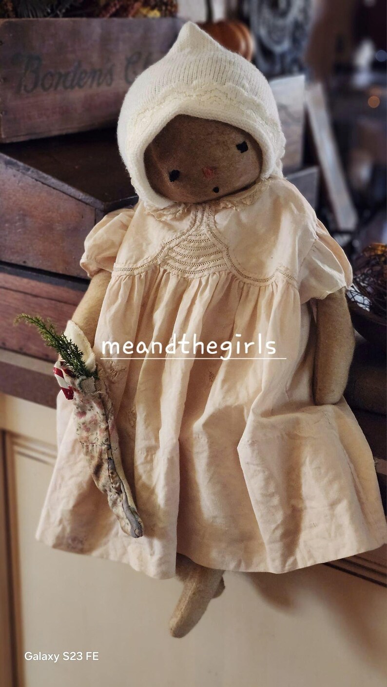 Vintage Snow Girl, Snow Girl Doll, Vintage Baby Clothes, Attic Find